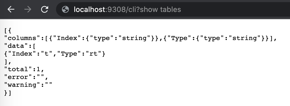 using /cli in browser